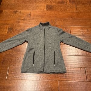 Women’s Spyder gray zip-up sweatshirt jacket size large